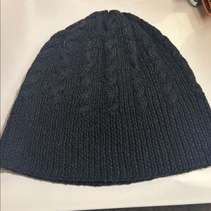 J. McLaughlin Black Knit Snow Hat